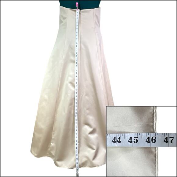 David's Bridal Champagne Beige Wedding Gown Size 18 Altered - Picture 14 of 14